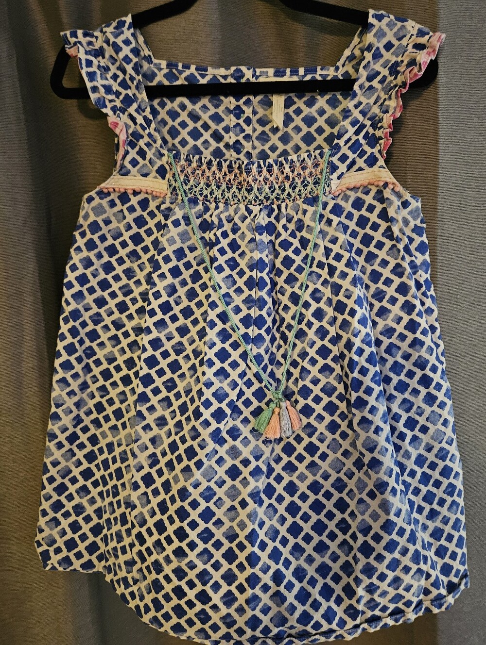 Womens Matilda Jane  Smocked Sleeveless Tunic Top